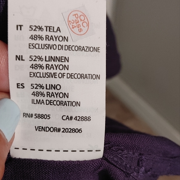 Oak Hill linen blend button shirt size 2XL - Picture 5 of 7